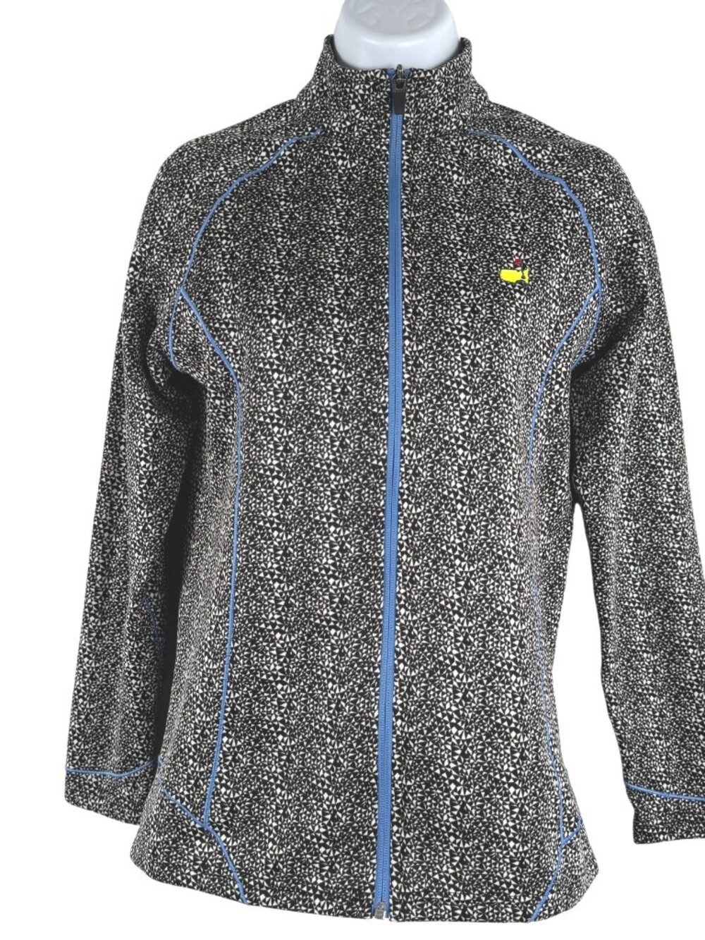 Magnolia Lane Tech Masters Jacket Womens Small Zip Geometric Golf CJ-2367